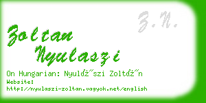 zoltan nyulaszi business card